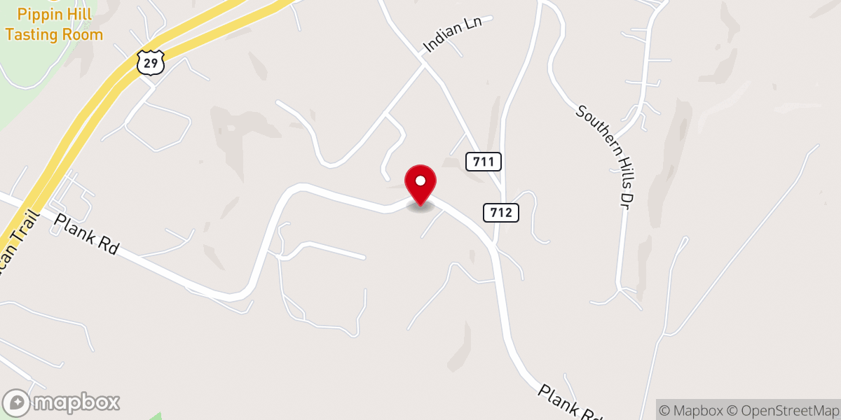 Map showing location of Trinity United Methodist Church