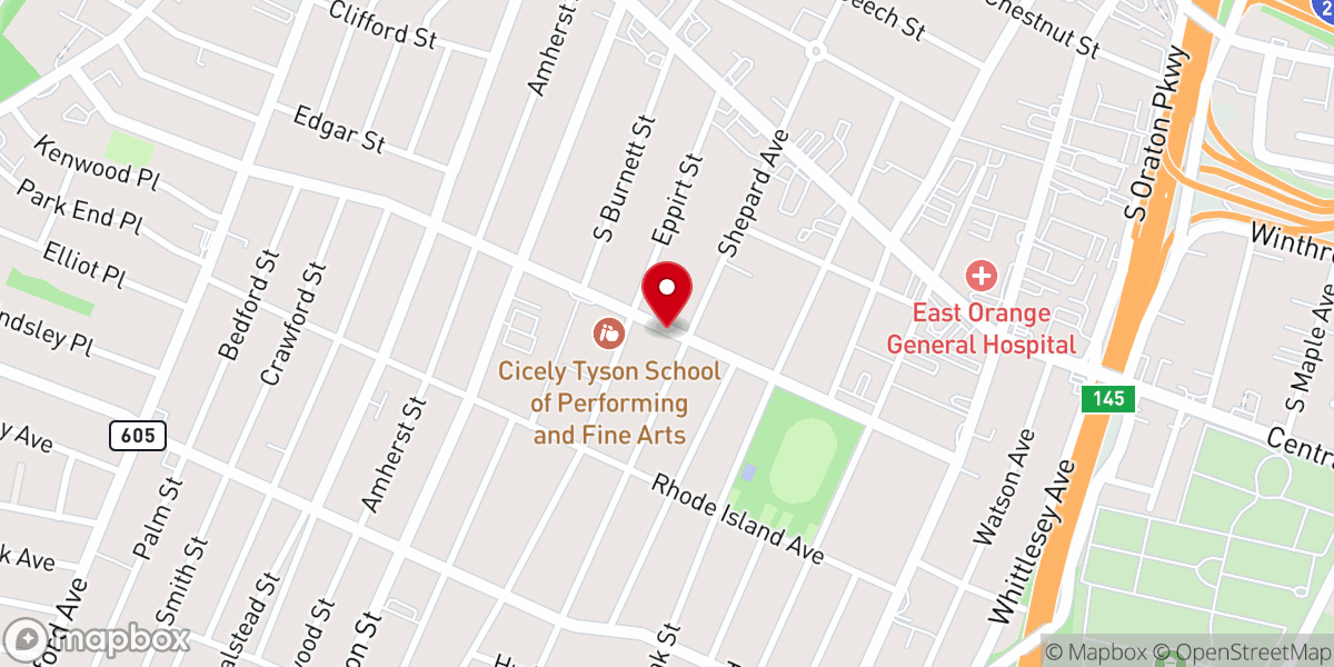 Map showing location of Elmwood United Presbyterian Church