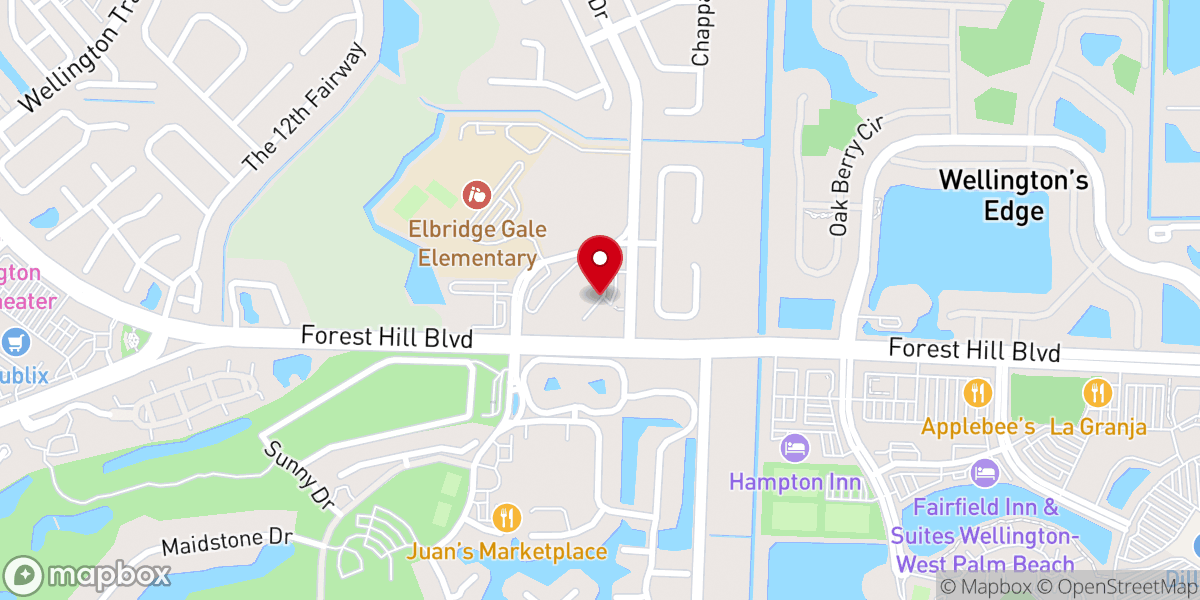 Map showing location of St. Michael Lutheran Church Wellington, FL