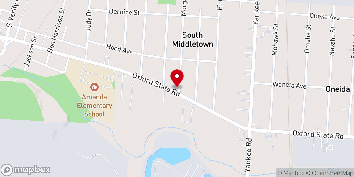 Map showing location of Calvary Pentecostal lighthouse