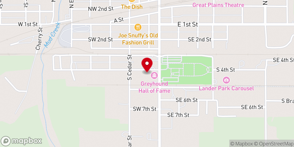 Map showing location of St Andrew's Catholic Church Rectory