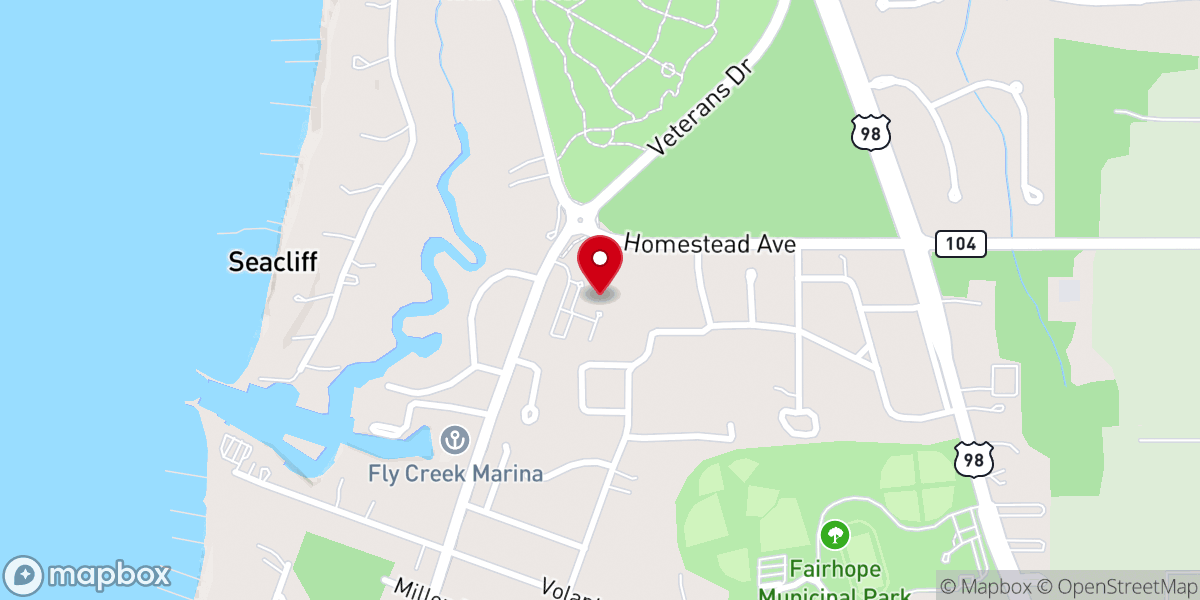 Map showing location of St James Episcopal Church