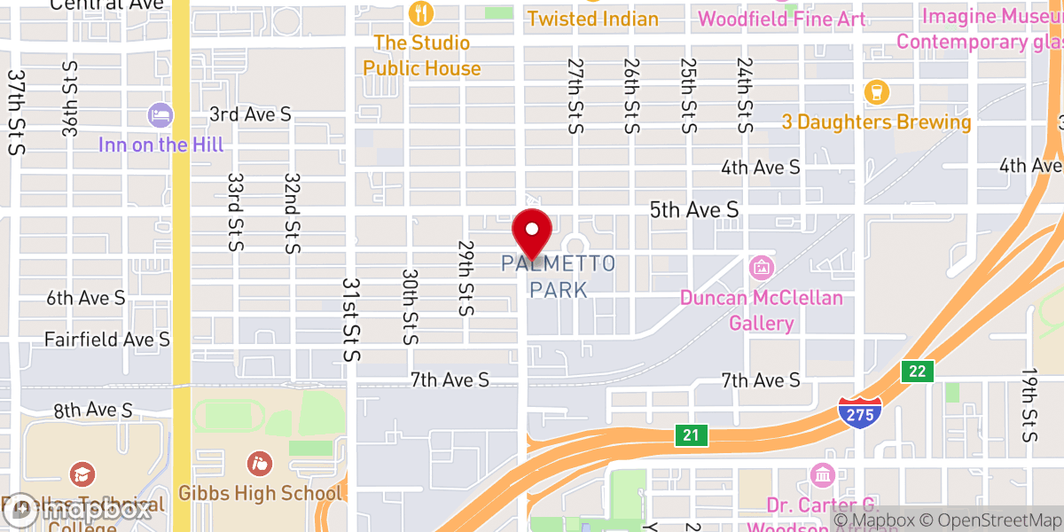 Map showing location of By the Word of Faith Church