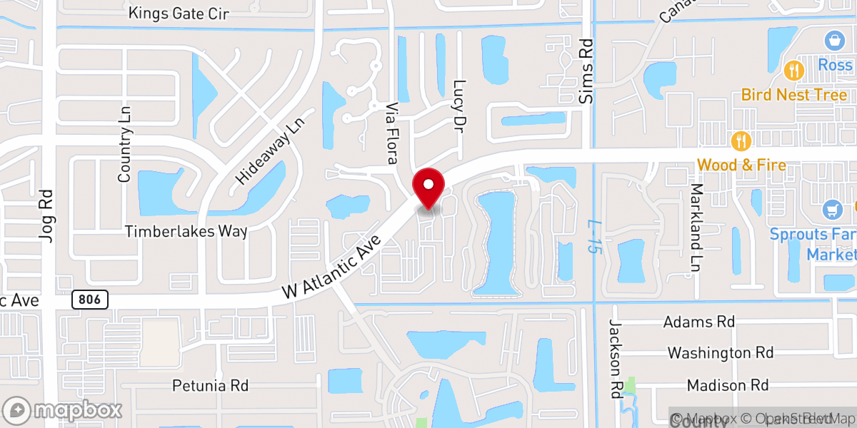 Map showing location of Beth Israel Memorial Chapel Delray Beach