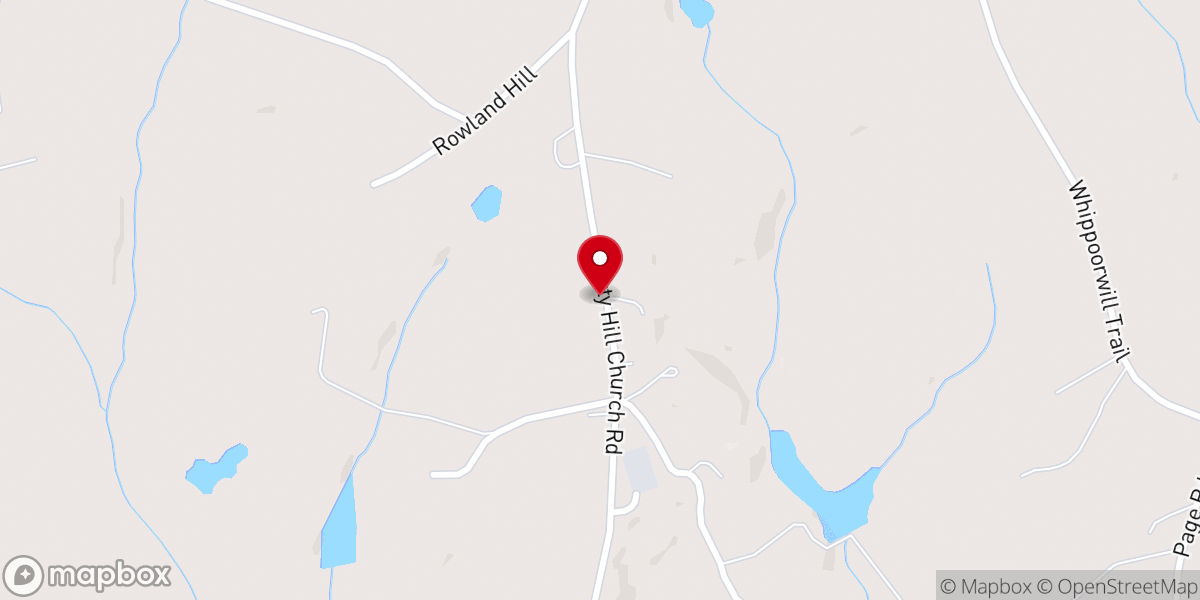 Map showing location of Christain Faith Center