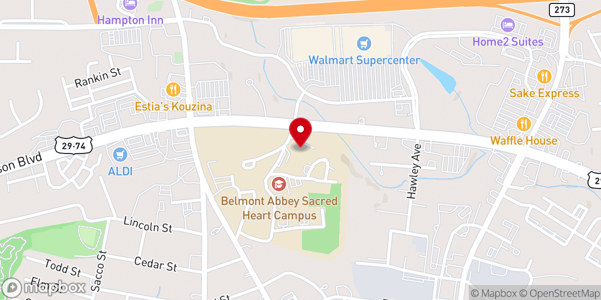 Map showing location of Holy Angels Foundation Inc