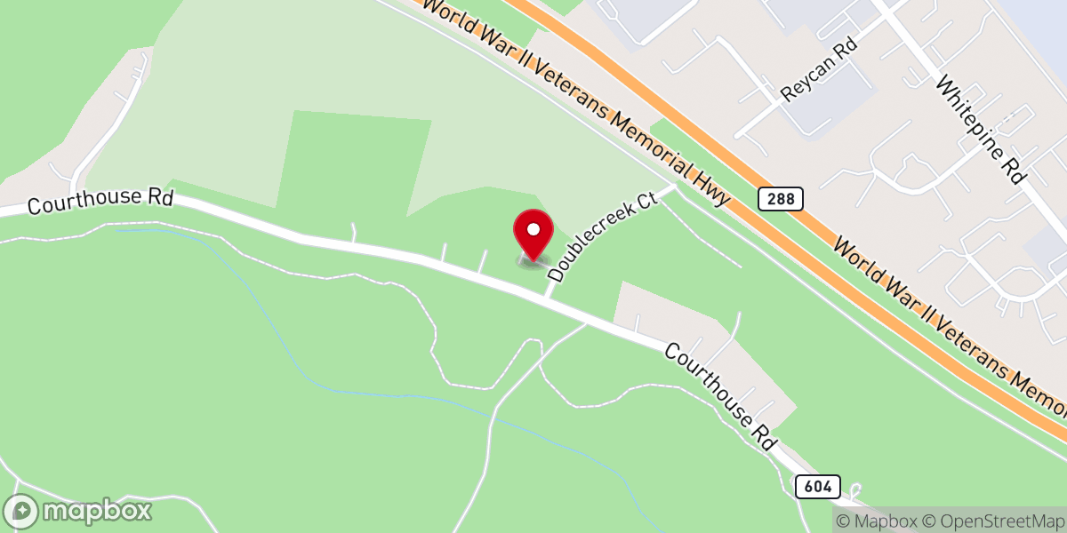 Map showing location of Courthouse Church of Christ