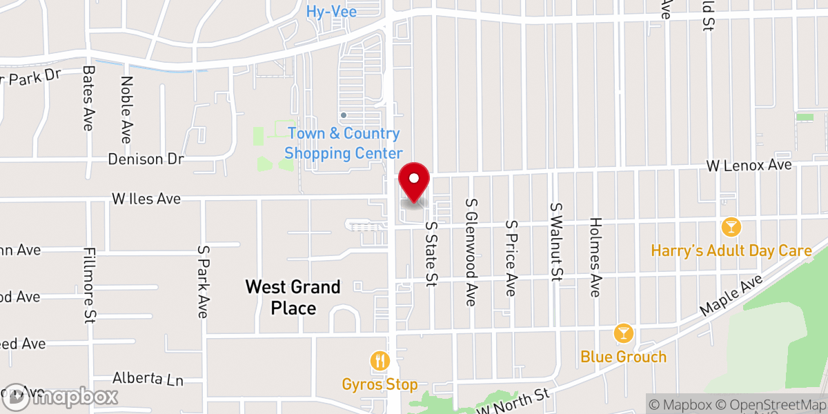 Map showing location of The Pentecostals of Springfield Illinois