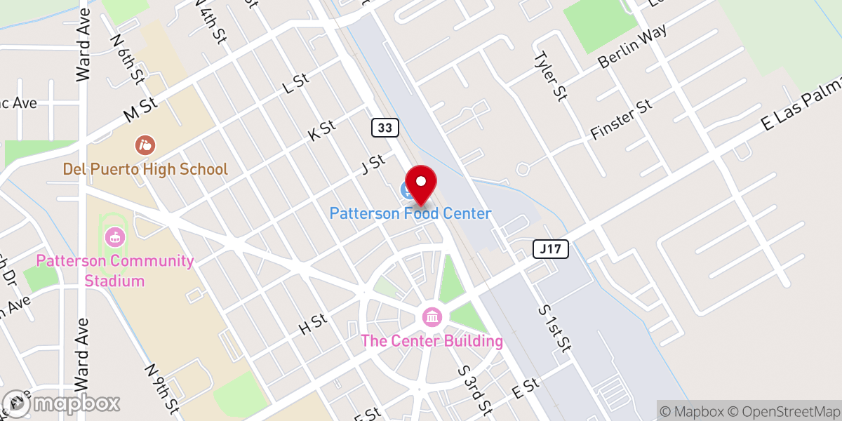 Map showing location of Iglesia Cristiana