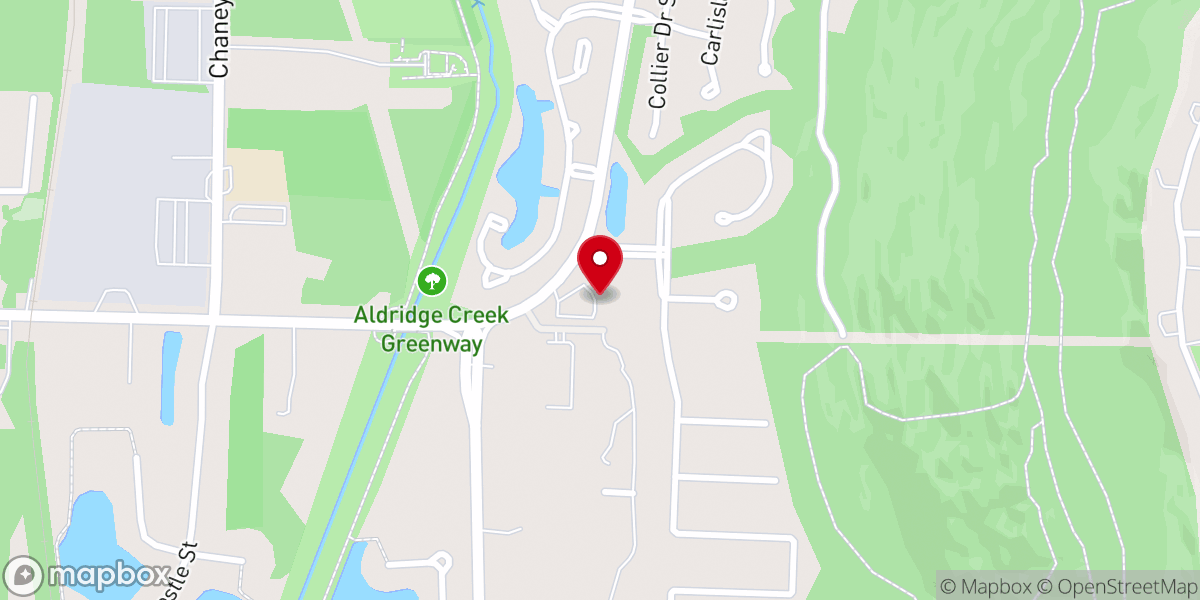 Map showing location of Morningside Baptist Church
