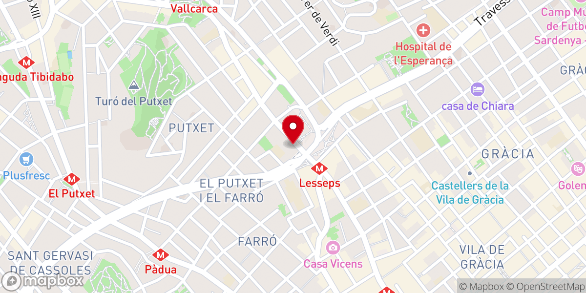 Map showing location of Parroquia de la Verge de Gràcia i Sant Josep (Josepets)