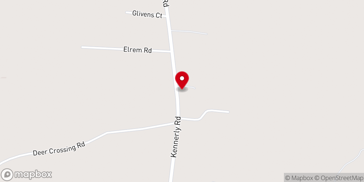 Map showing location of Calvary Church