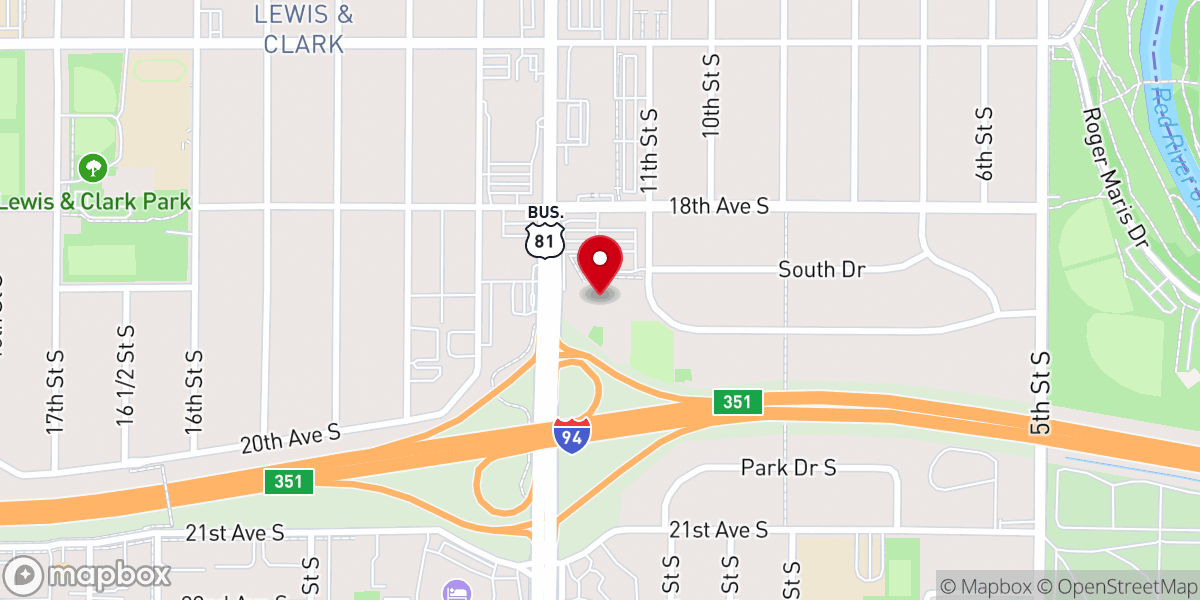 Map showing location of Nativity Catholic Church