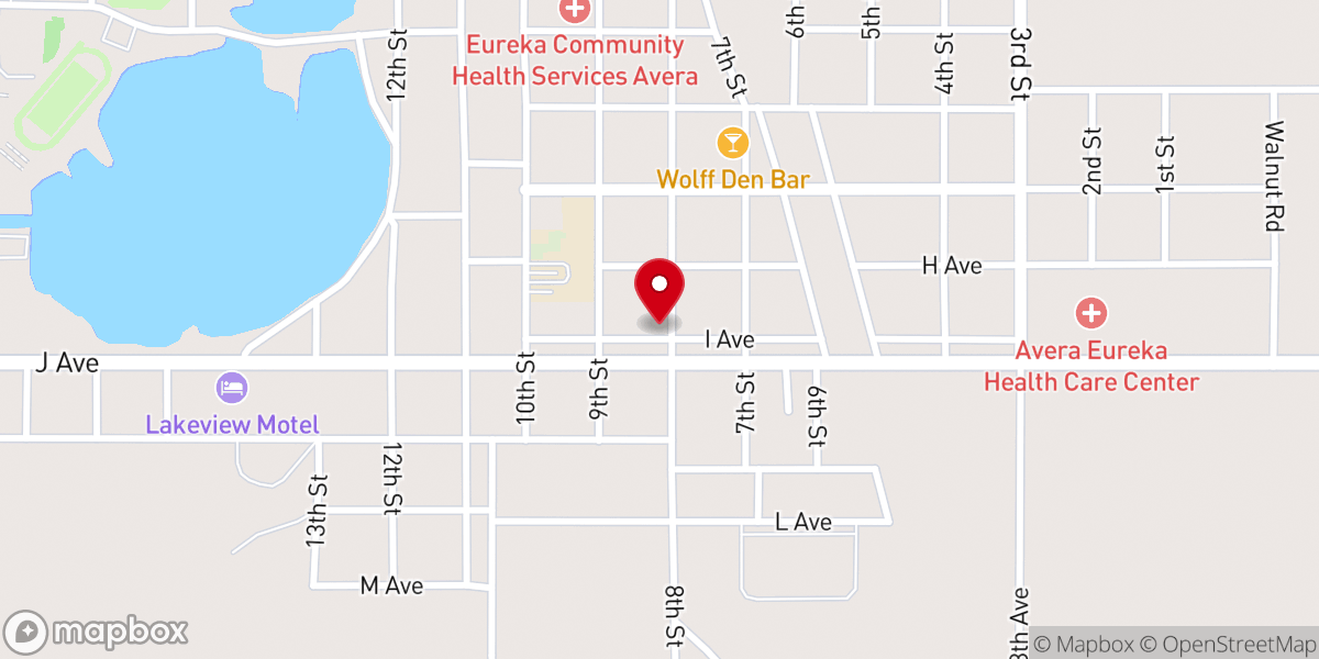 Map showing location of United Methodist Church