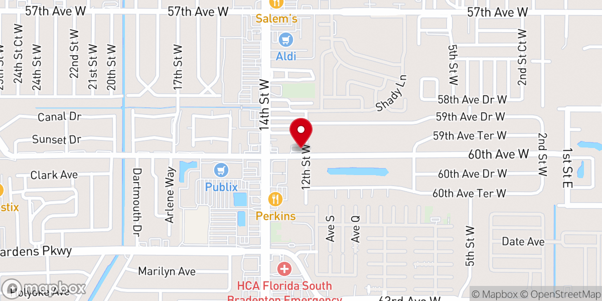 Map showing location of Higher Ground Community Church