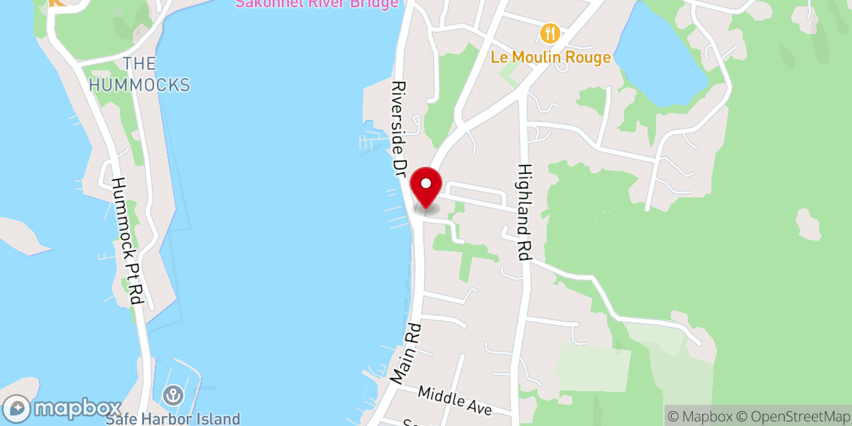 Map showing location of St. Christopher's Catholic Church