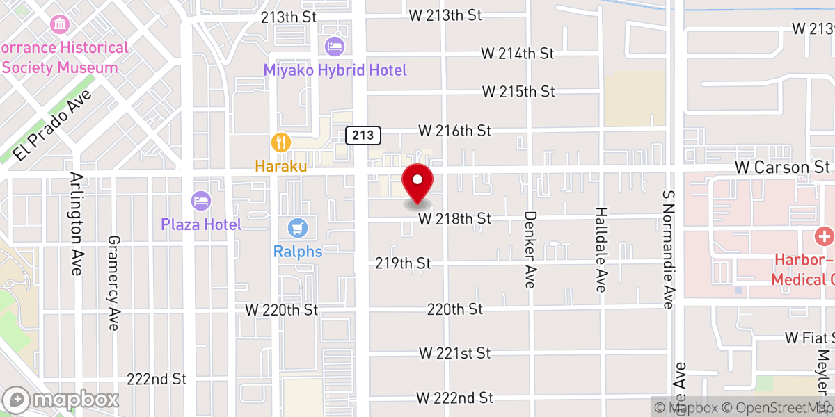 Map showing location of Holy Hills Baptist Church