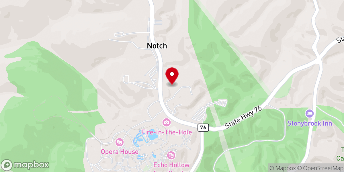 Map showing location of Notch Community Church