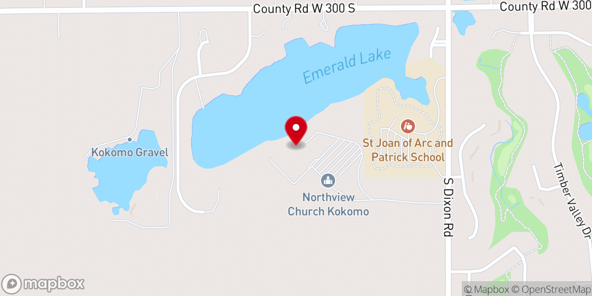 Map showing location of Northview Church - Kokomo Campus
