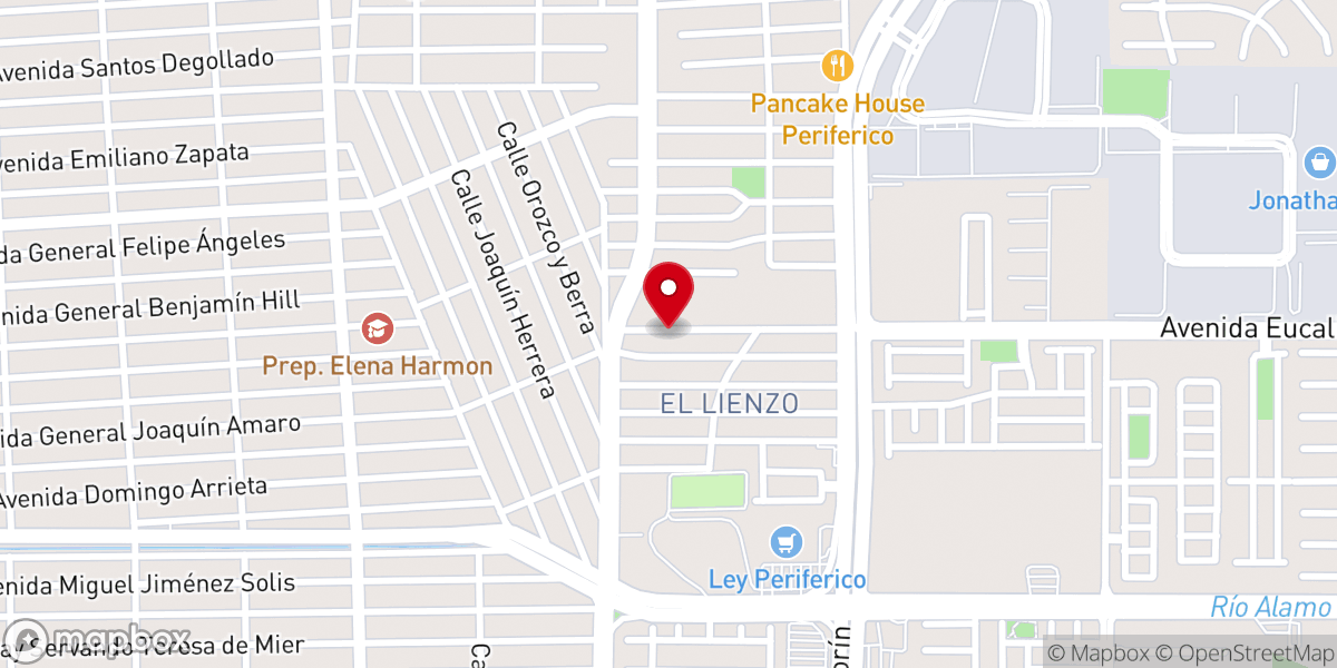Map showing location of VERDAD y PODER CENTRO CRISTIANO