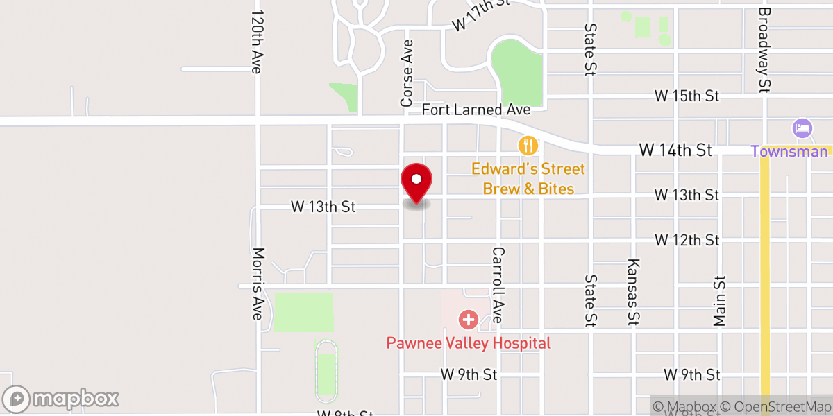 Map showing location of First Southern Baptist Church