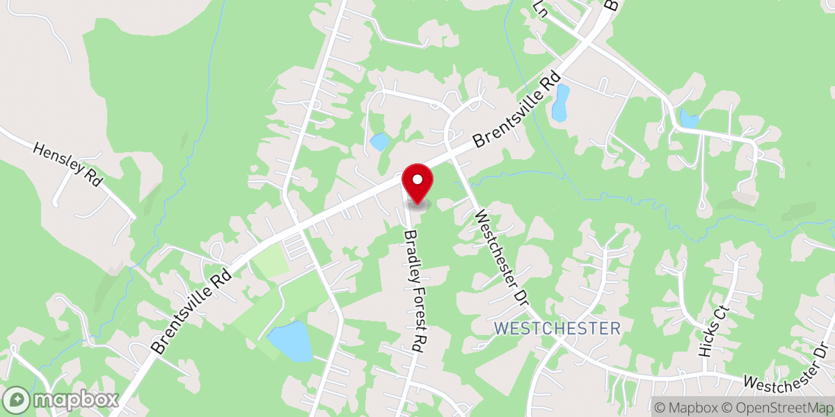 Map showing location of Country Baptist Church