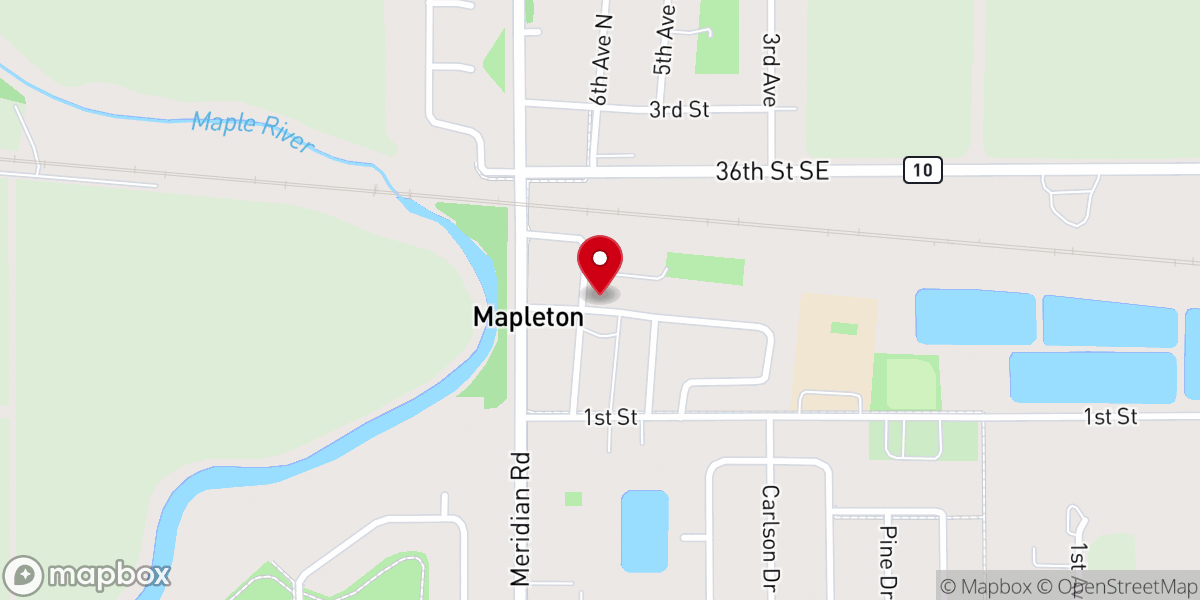 Map showing location of Gift of God Lutheran Church