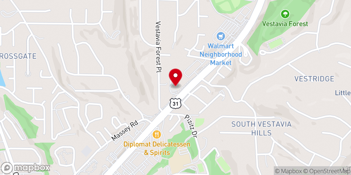 Map showing location of Birmingham International Church