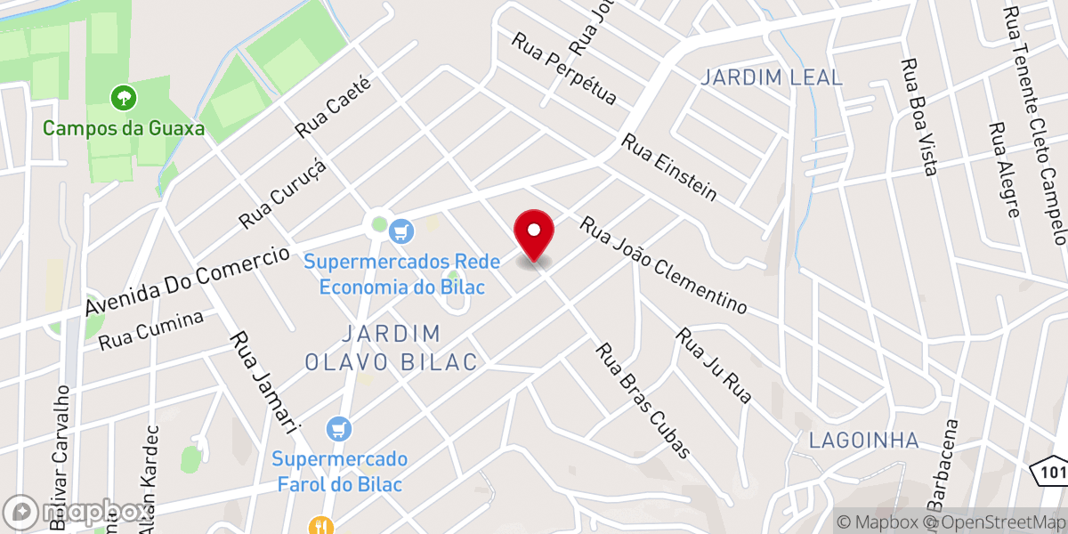Map showing location of Igreja pentecostal gerando milagres