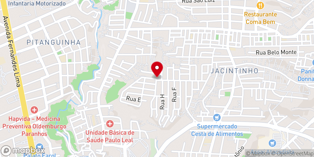 Map showing location of Igreja Santa Isabel