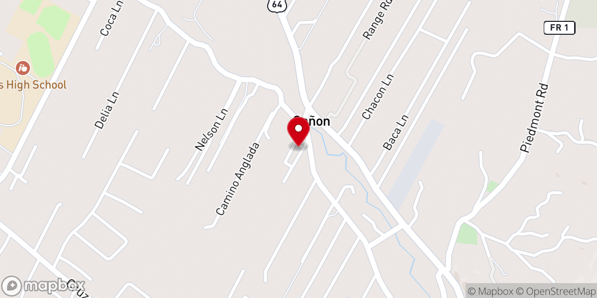 Map showing location of Christ Church de Cañon