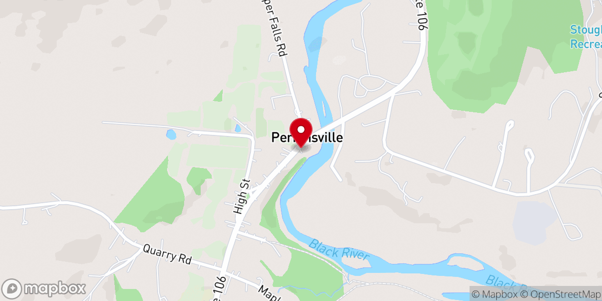 Map showing location of Perkinsville