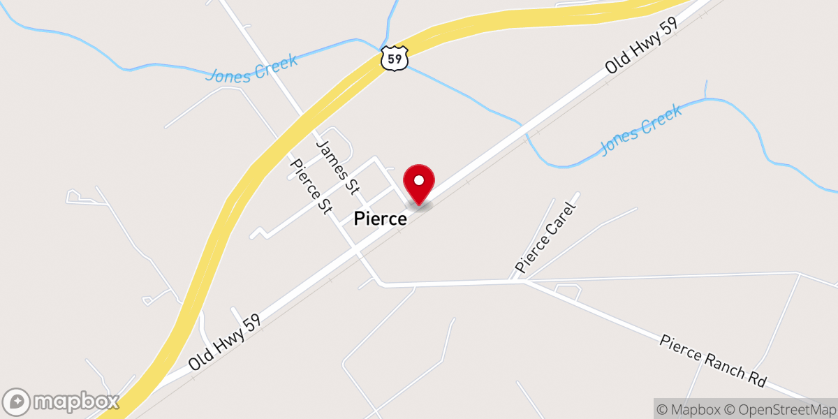 Map showing location of New Mt Olive Baptist Church