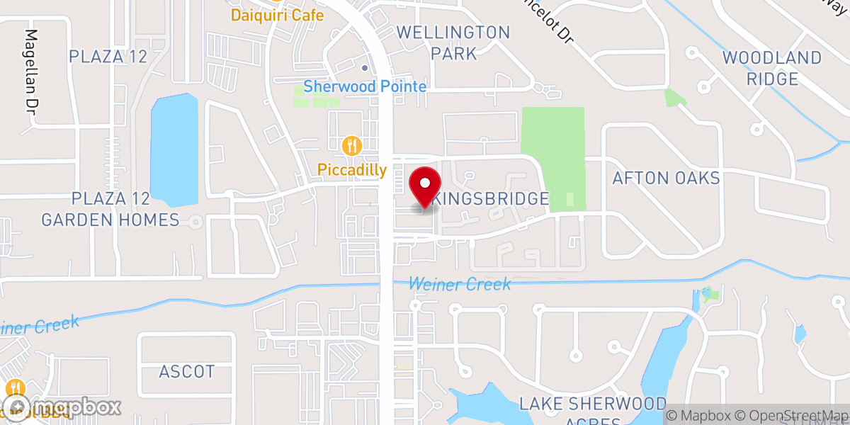 Map showing location of Calvary Church Baton Rouge