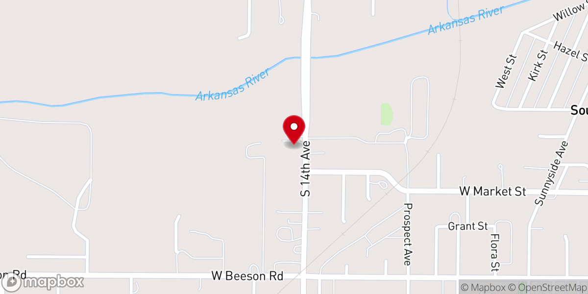 Map showing location of Ozone Roofing, Inc