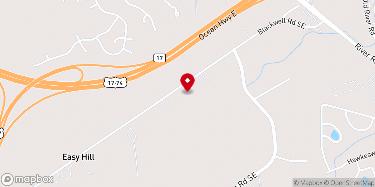 Map showing location of Blackwell Chapel