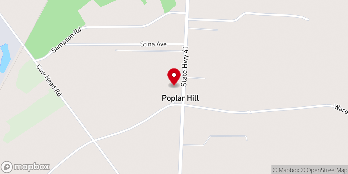 Map showing location of Chavis Church