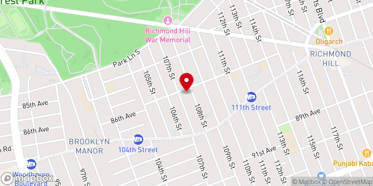 Map showing location of Trinity United Methodist Church