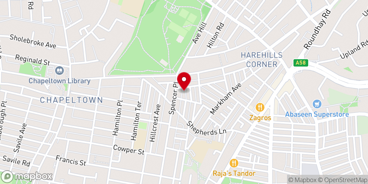 Map showing location of Mount Zion Pentecostal Apostolic Church