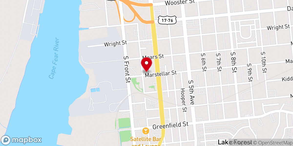Map showing location of Kelly's Chapel AME Church