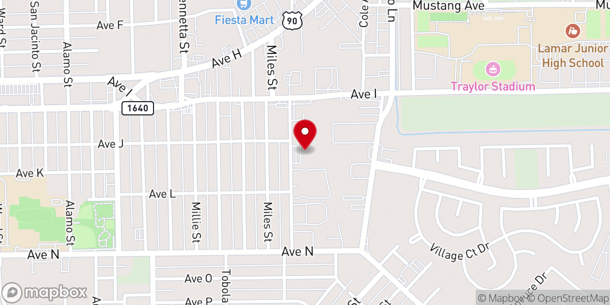 Map showing location of Primera Iglesia Bautista