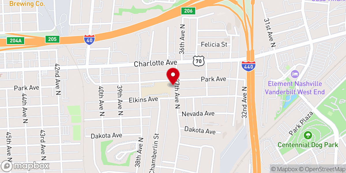 Map showing location of Spero Dei Church