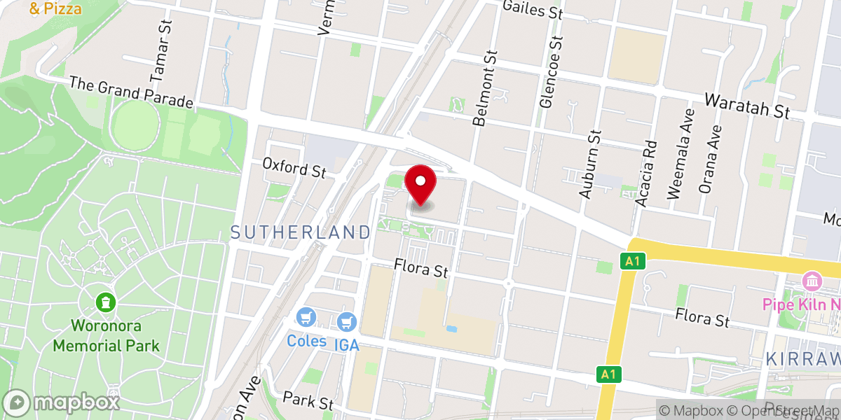 Map showing location of Horizon Church
