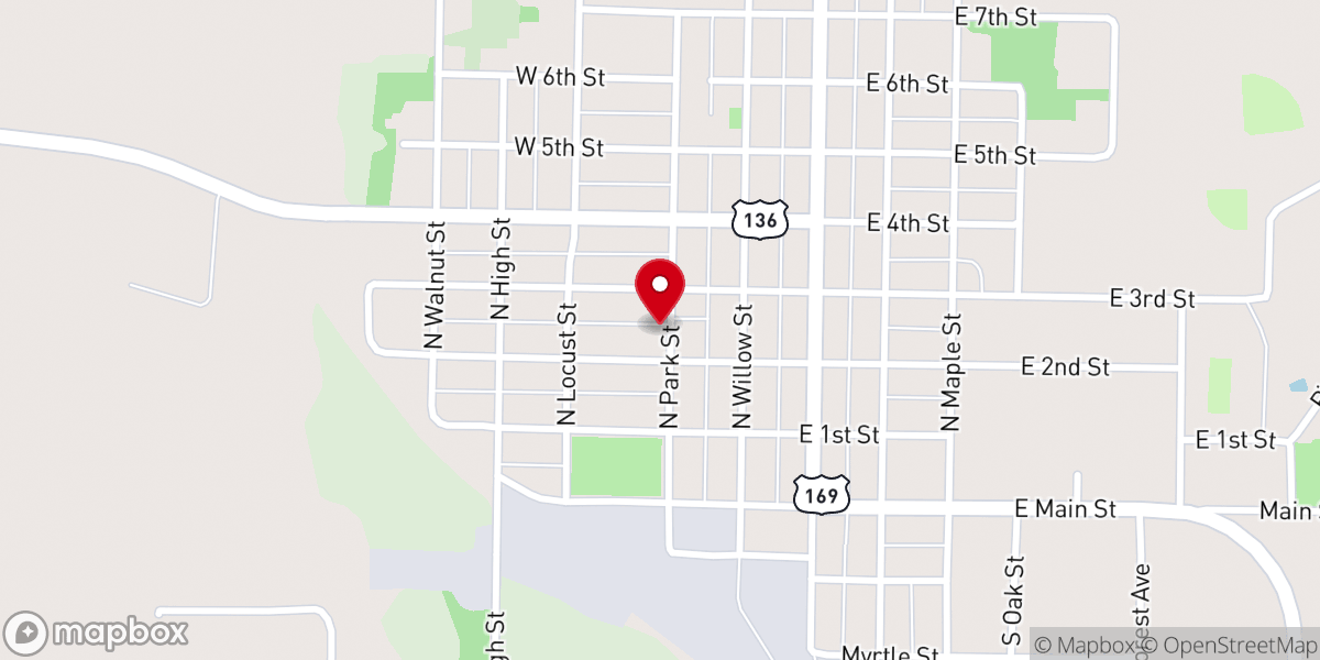 Map showing location of Calvary Stanberry Church