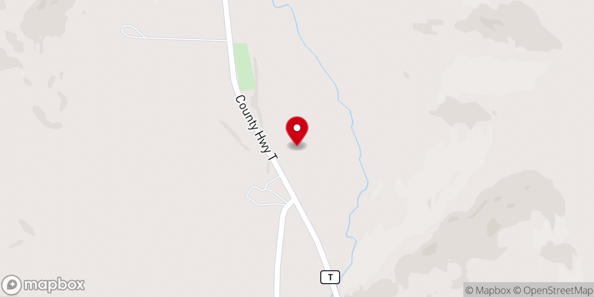 Map showing location of Valley Church - Norwalk, Wisconsin