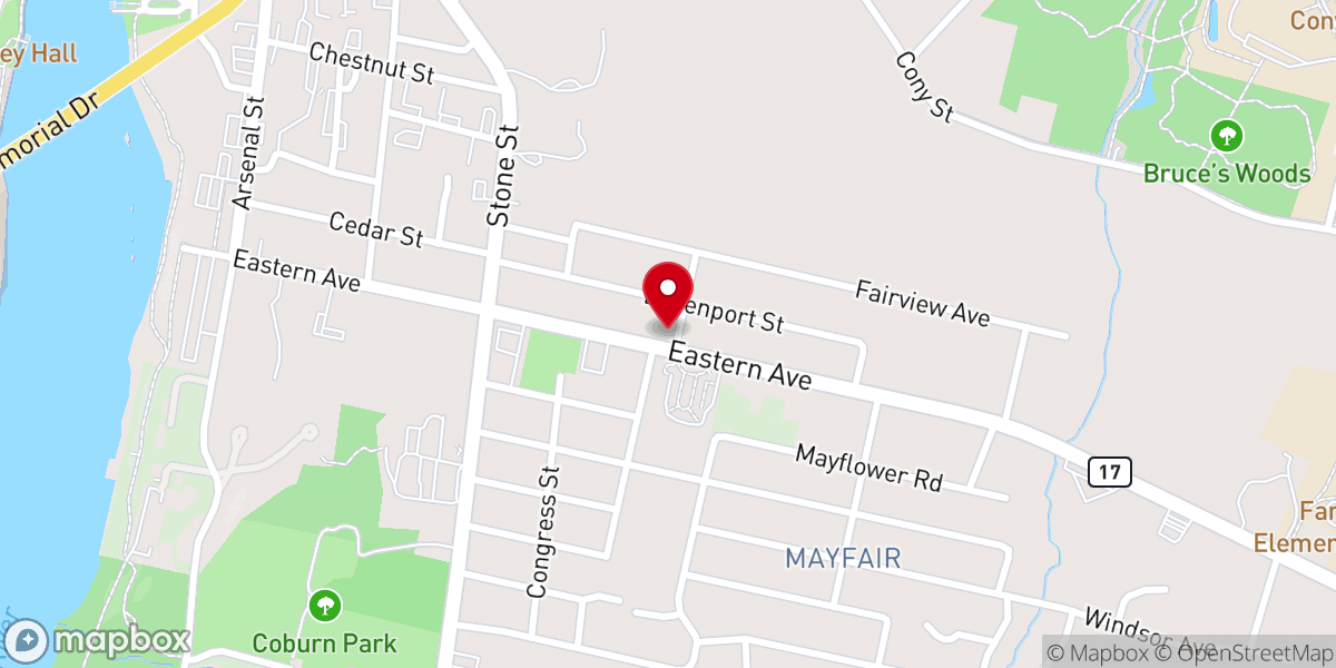 Map showing location of Augusta Church of Christ