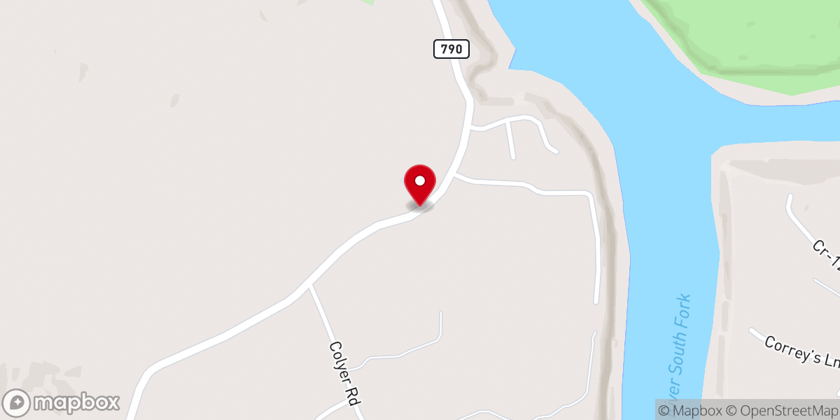 Map showing location of Quinton Baptist Church