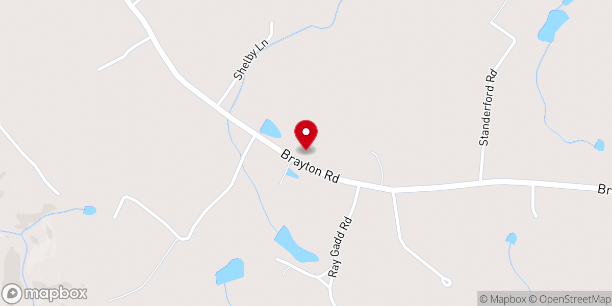 Map showing location of Brayton Seventh-day Adventist Church