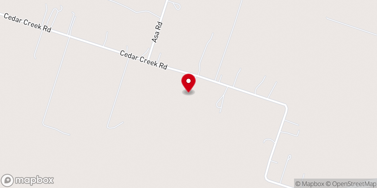 Map showing location of Wildwood Baptist Church