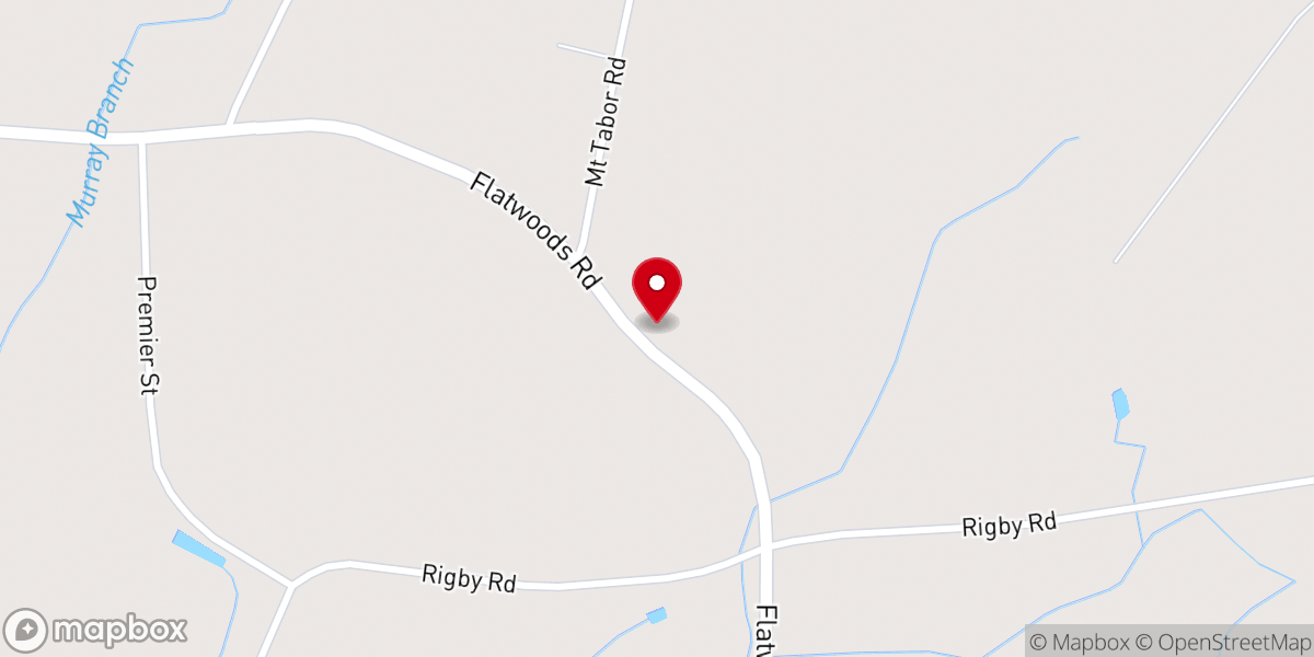 Map showing location of Prospect Church